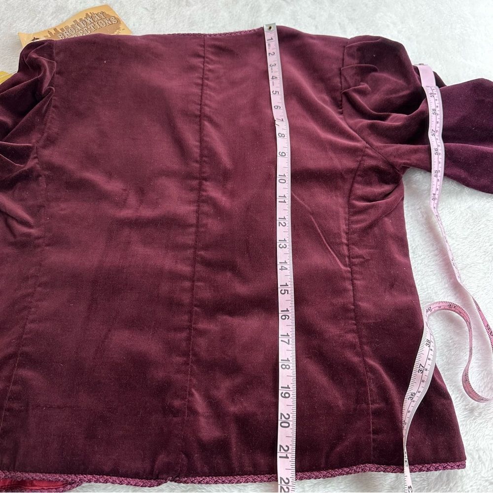 Broadway Directions plum velour vintage jacket NWT size M - Picture 9 of 10